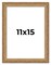 11x15 Museum-Quality Picture Frame with UV-Resistant Acrylic & Acid-Free Backing, Available in 4 Finishes - Gold, Silver, Bronze, and Black